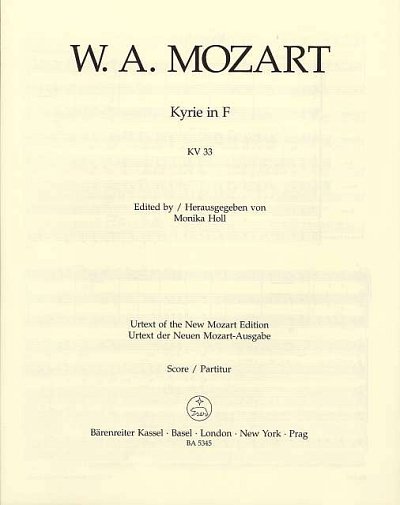 W.A. Mozart: Kyrie F-Dur KV 33 (Part)