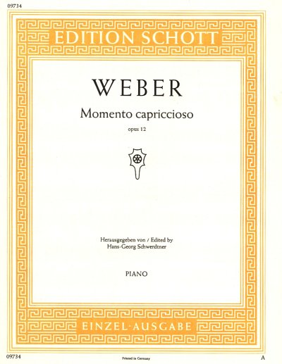 C.M. von Weber: Momento capriccioso op. 12, Klav
