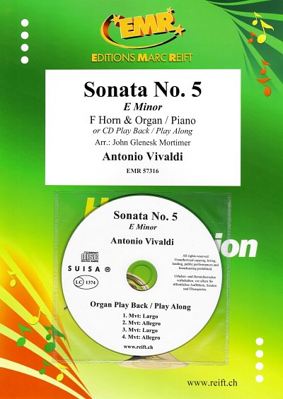 A. Vivaldi: Sonata No. 5, HrnOrg/Klav (+CD)