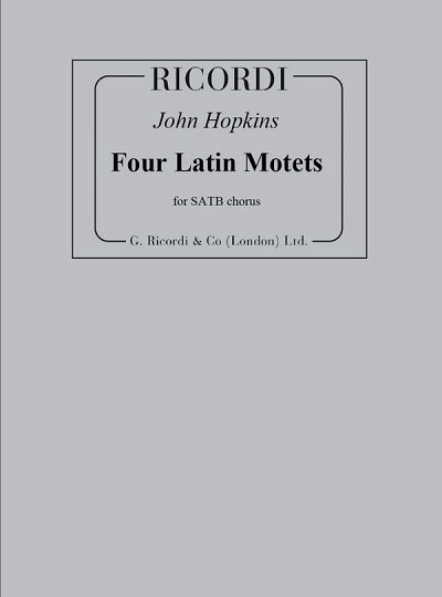 Four Latin Motets (Part.)