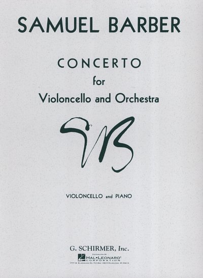 S. Barber: Concerto for violoncello and o, VcKlav (KlavpaSt)