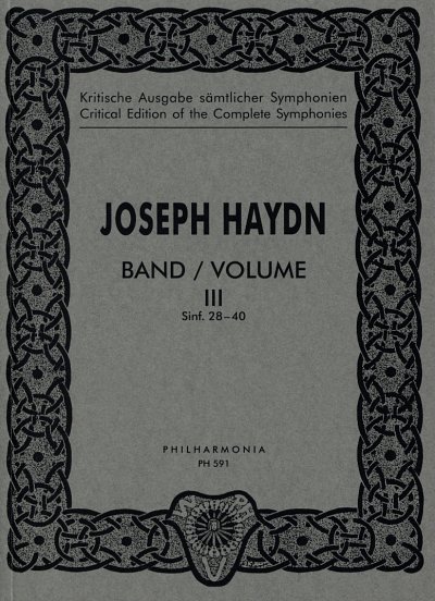 J. Haydn: Symphonien Nr. 28-40 Band 3, Orch