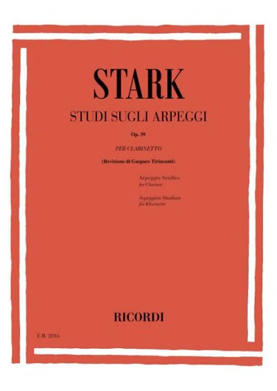 R. Stark: Studi Sugli Arpeggi Op. 39, Klar (Part.)
