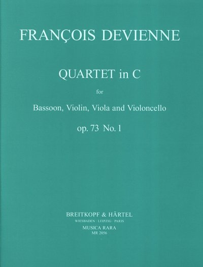 F. Devienne: Quartett in C-Dur op. 73/1, FgVlVaVlc (Pa+St)