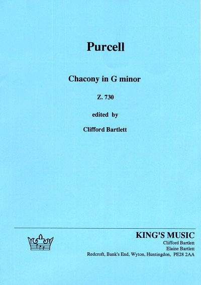 AQ: H. Purcell: Chaconne g-Moll - Z. 730 Bearbeitun (B-Ware)