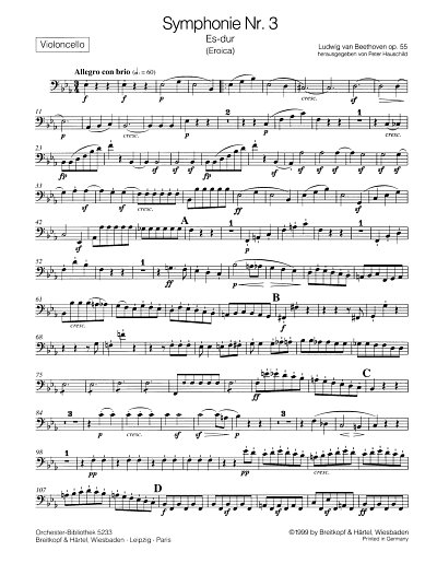 AQ: L. v. Beethoven: Symphonie Nr. 3 Es-Dur op. 55, (B-Ware)