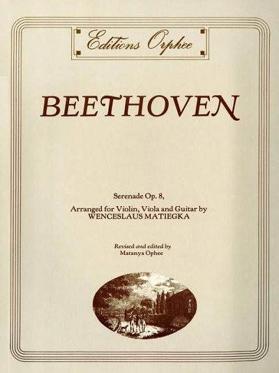 L. v. Beethoven: Serenade Op.8 op. 8, VlVaGit (Pa+St)
