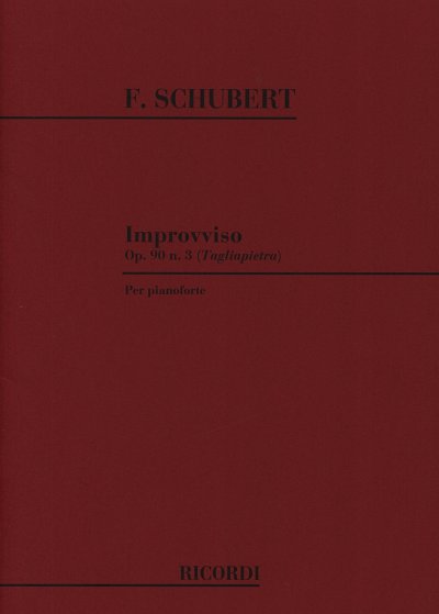 F. Schubert: Improvvisi Op. 90 D. 899: N. 3, Klav