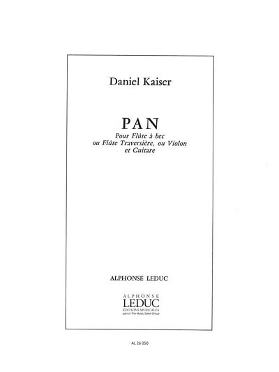 Pan for Alto Recorder and Guitar (Part.)