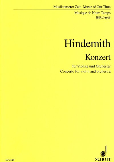 P. Hindemith: Konzert, VlOrch (Stp)