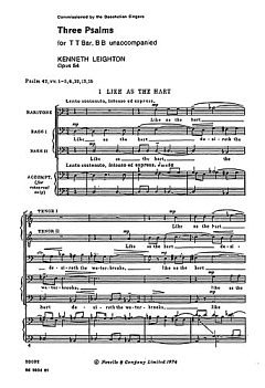 K. Leighton: Three Psalms Op.54
