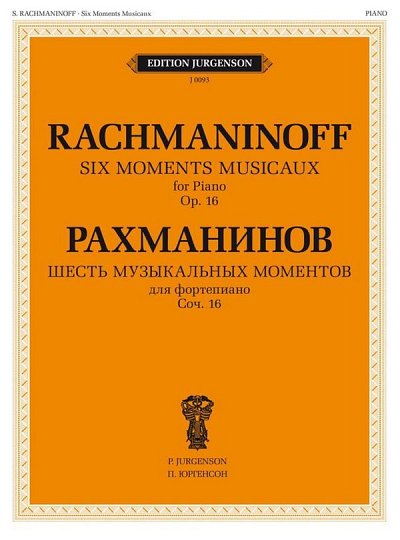 S. Rachmaninow: 6 Moments Musicaux, Op. 16, Klav