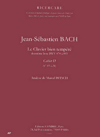 J.S. Bach: Le Clavier bien tempéré Vol.2 cahier D n°19  (Bu)