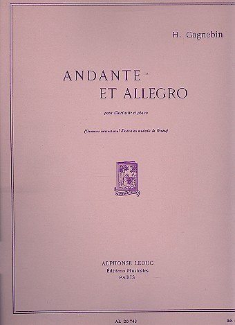 Andante et Allegro, KlarKlv (Part.)