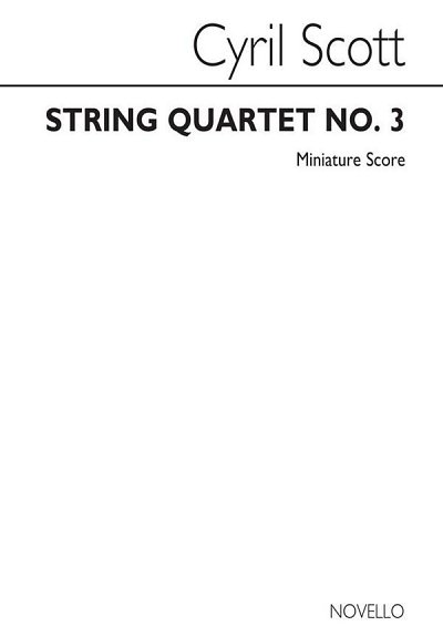 C. Scott: String Quartet No.3, 2VlVaVc (Part.)