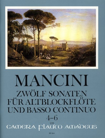 F. Mancini: Zwölf Sonaten 2, Abfl/FlObBc (Pa+St)
