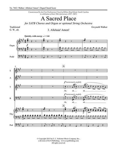 G. Walker: A Sacred Place: 3. Alleluia! Amen! (Part.)
