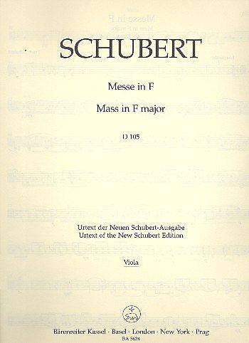 F. Schubert: Messe F-Dur D 105, 6GesGchOrch (Vla)