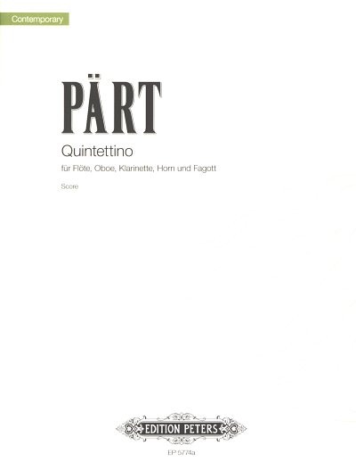 A. Pärt: Quintettino, FlObKlHrFg (Stp)