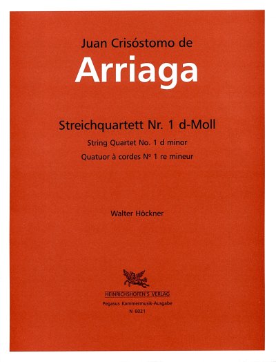 J.C. de Arriaga: Quartett Nr. 1 d-Moll, 2VlVaVc (Stsatz)