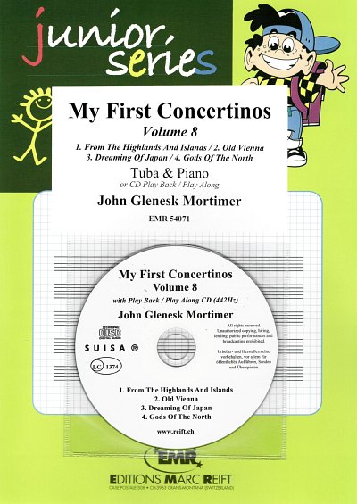 J.G. Mortimer: My First Concertinos Volume 8, TbKlav (+CD)