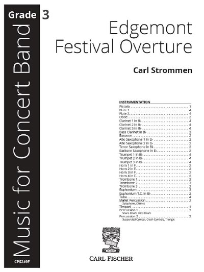 S. Carl: Edgemont Festival Overture, Blaso (Part.)
