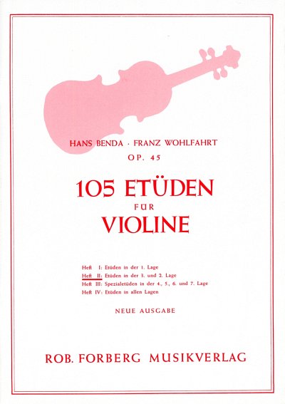 F. Benda: 105 Etueden op. 45 Band 2 (Nr.37-75) , Viol