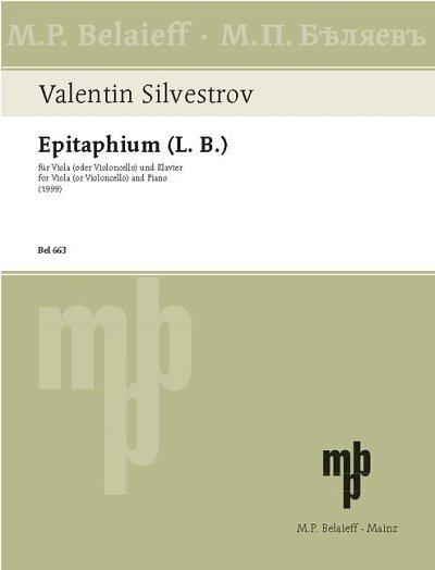 DL: V. Silvestrov: Epitaphium (L. B.)