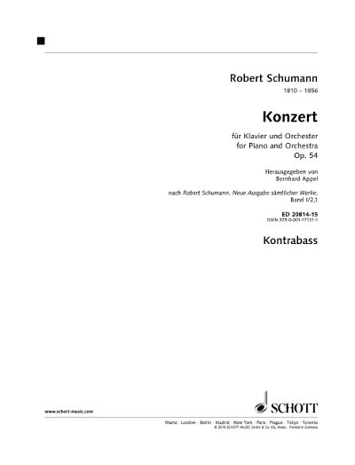 R. Schumann: Konzert a-Moll op. 54 , KlavOrch (Kb)