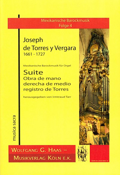 Torres Y. Vergara Joseph De: Suite - Obra De Mano Derecha Me