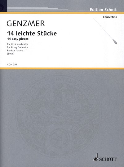 H. Genzmer: 14 leichte Stücke für Streichorche, Stro (Part.)