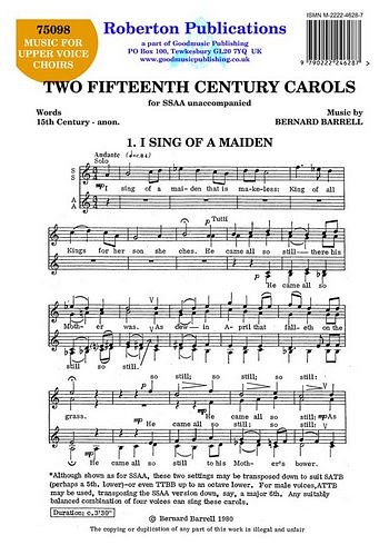 Two Fifteenth Century Carols (Chpa)