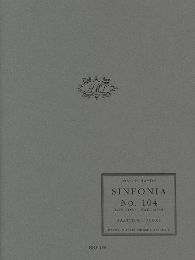 J. Haydn: Sinfonia Nr. 104 D-Dur Hob. I:104 , Sinfo (Part.)