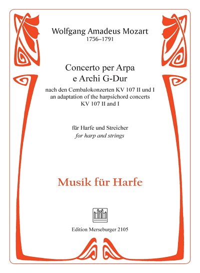 W.A. Mozart: Concerto per Arpa e Archi G-Dur, HrfStr (Pa+St)