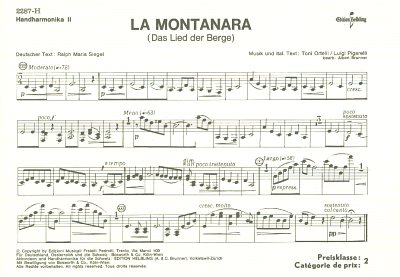 La Montanara ( Das Lied der Berge), AkkOrch (StHH2,4)