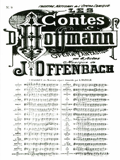 J. Offenbach: Les Contes D'Hoffmann No. 9, GesSKlav (Bu)
