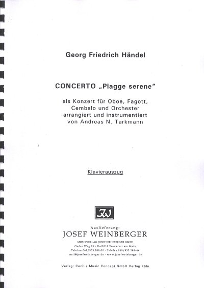 G.F. Haendel: Concerto Piagge Serene