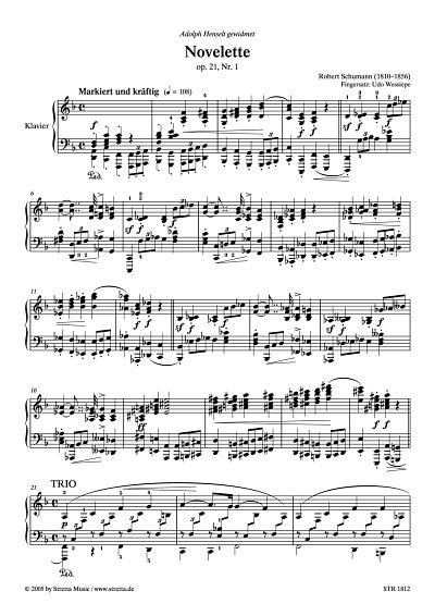 DL: R. Schumann: Novelette F-Dur op. 21, Nr. 1