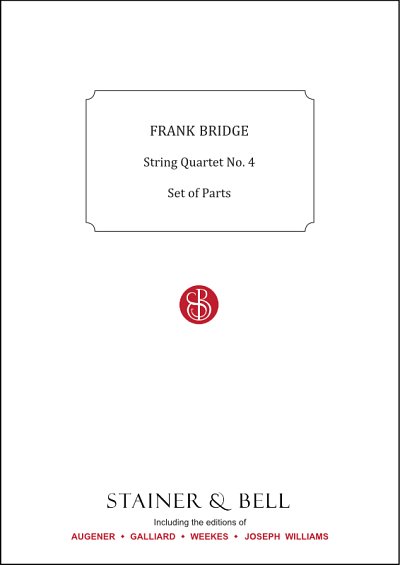 F. Bridge: String Quartet No. 4, 2VlVaVc (Stsatz)