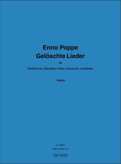 E. Poppe: Gelöschte Lieder, Kamens (Stsatz)