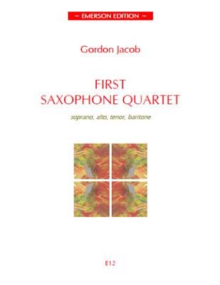 First Saxophone Quartet, 4Sax (Pa+St)