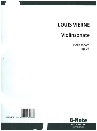 L. Vierne: Violinsonate op.23, VlKlav (KlavpaSt)