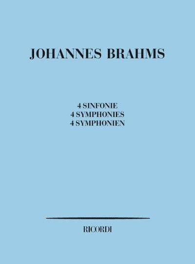 J. Brahms: 4 Sinfonie, Sinfo (Part.)