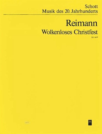 A. Reimann: Wolkenloses Christfest  (Stp)
