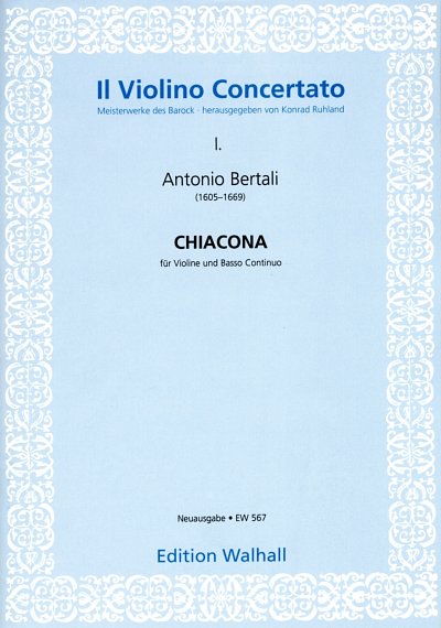 A. Bertali: Chiacona für Violine und Basso continuo