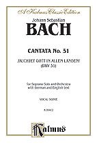 J.S. Bach i inni: Bach: Soprano Solo, Cantata No. 51, Jauchzet Gott in Allen Landen(German)