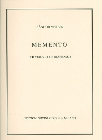 Memento (1983) Per Viola E Contrabbasso (8 Ca.) (Part.)