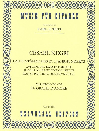 C. Negri: Lautentänze des 16. Jahrhunderts 