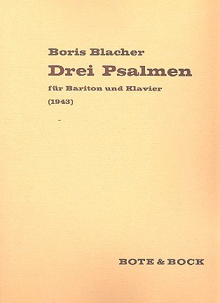 B. Blacher: Drei Psalmen, GesBrKlav (Klavpa)