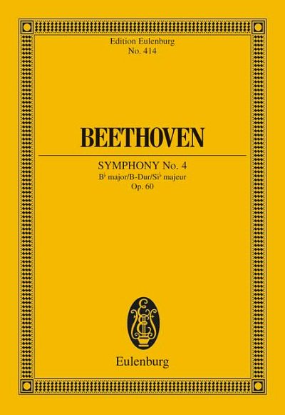 DL: L. v. Beethoven: Sinfonie Nr. 4 B-Dur, Orch (Stp)